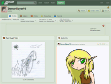 Tablet Screenshot of demonslayer93.deviantart.com