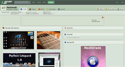 Desktop Screenshot of maxtorade.deviantart.com