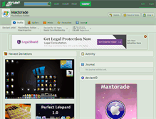 Tablet Screenshot of maxtorade.deviantart.com
