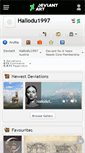 Mobile Screenshot of hallodu1997.deviantart.com