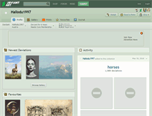 Tablet Screenshot of hallodu1997.deviantart.com