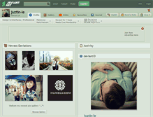 Tablet Screenshot of juztin-le.deviantart.com