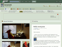 Tablet Screenshot of benzene66.deviantart.com