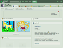 Tablet Screenshot of claratiara.deviantart.com