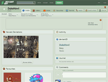 Tablet Screenshot of dukehowl.deviantart.com