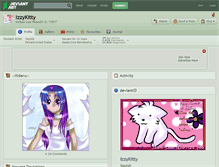 Tablet Screenshot of izzykitty.deviantart.com