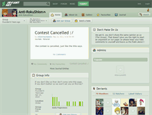 Tablet Screenshot of anti-rokushion.deviantart.com