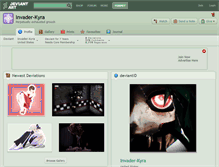 Tablet Screenshot of invader-kyra.deviantart.com