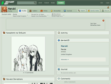 Tablet Screenshot of naruki.deviantart.com