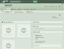 Tablet Screenshot of hypnolord.deviantart.com