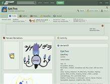 Tablet Screenshot of epictwo.deviantart.com