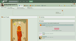 Desktop Screenshot of goldendragonqueen32.deviantart.com