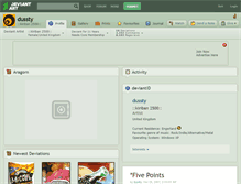 Tablet Screenshot of dussty.deviantart.com