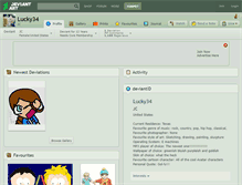 Tablet Screenshot of lucky34.deviantart.com