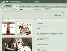 Tablet Screenshot of kreowolf.deviantart.com