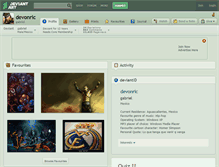 Tablet Screenshot of devonric.deviantart.com