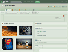 Tablet Screenshot of erhabia-co0ol.deviantart.com