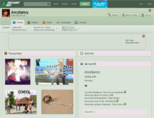 Tablet Screenshot of ancybancy.deviantart.com