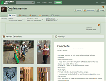 Tablet Screenshot of cosplay-propman.deviantart.com