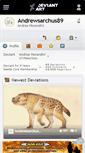 Mobile Screenshot of andrewsarchus89.deviantart.com