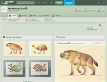 Tablet Screenshot of andrewsarchus89.deviantart.com