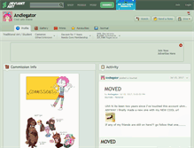 Tablet Screenshot of andiegator.deviantart.com