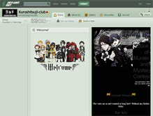 Tablet Screenshot of kuroshitsuji-club.deviantart.com