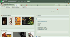 Desktop Screenshot of beyondmainstream.deviantart.com