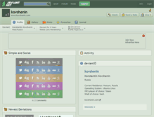 Tablet Screenshot of kovshenin.deviantart.com