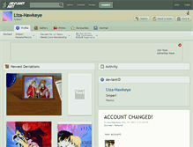 Tablet Screenshot of liza-hawkeye.deviantart.com