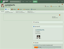Tablet Screenshot of justinbeiberplz.deviantart.com