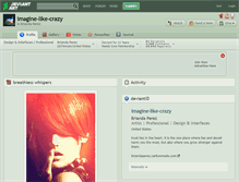 Tablet Screenshot of imagine-like-crazy.deviantart.com