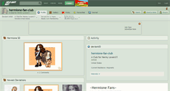 Desktop Screenshot of hermione-fan-club.deviantart.com