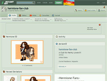 Tablet Screenshot of hermione-fan-club.deviantart.com