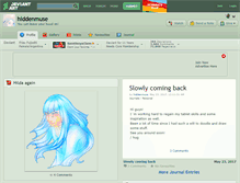 Tablet Screenshot of hiddenmuse.deviantart.com