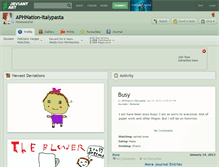 Tablet Screenshot of aphnation-italypasta.deviantart.com