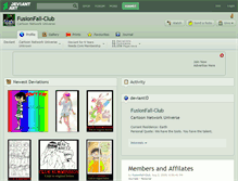 Tablet Screenshot of fusionfall-club.deviantart.com