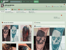 Tablet Screenshot of johnanderton.deviantart.com