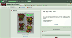 Desktop Screenshot of custom-horror-toys.deviantart.com