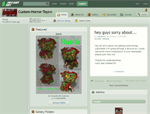 Tablet Screenshot of custom-horror-toys.deviantart.com