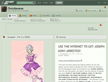 Tablet Screenshot of itoxicbananas.deviantart.com