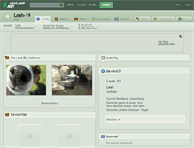 Tablet Screenshot of leah-19.deviantart.com