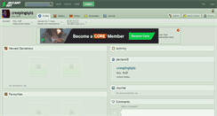 Desktop Screenshot of creeping6plz.deviantart.com