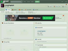 Tablet Screenshot of creeping6plz.deviantart.com