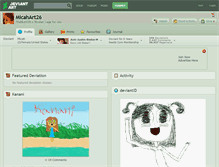 Tablet Screenshot of micahart26.deviantart.com