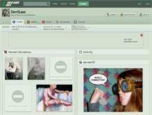 Tablet Screenshot of devillass.deviantart.com