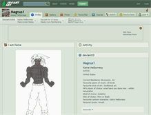 Tablet Screenshot of magnus1.deviantart.com