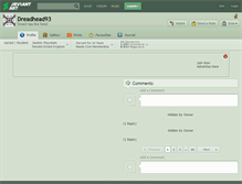 Tablet Screenshot of dreadhead93.deviantart.com