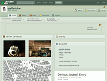 Tablet Screenshot of earth-shine.deviantart.com