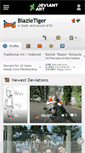 Mobile Screenshot of blazietiger.deviantart.com